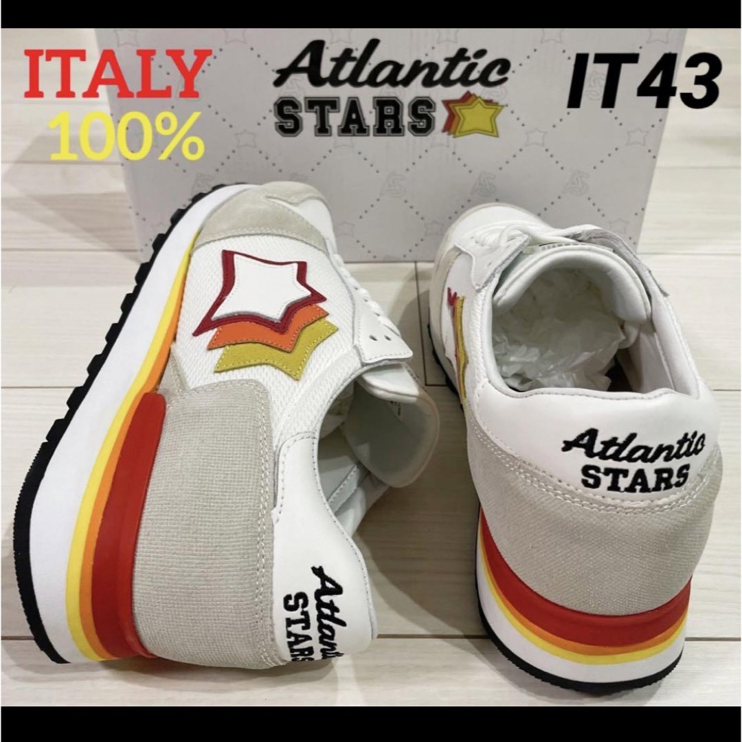 SALE‼️【新品】ATLANTICSTARS   ホワイト 43 イタリア製