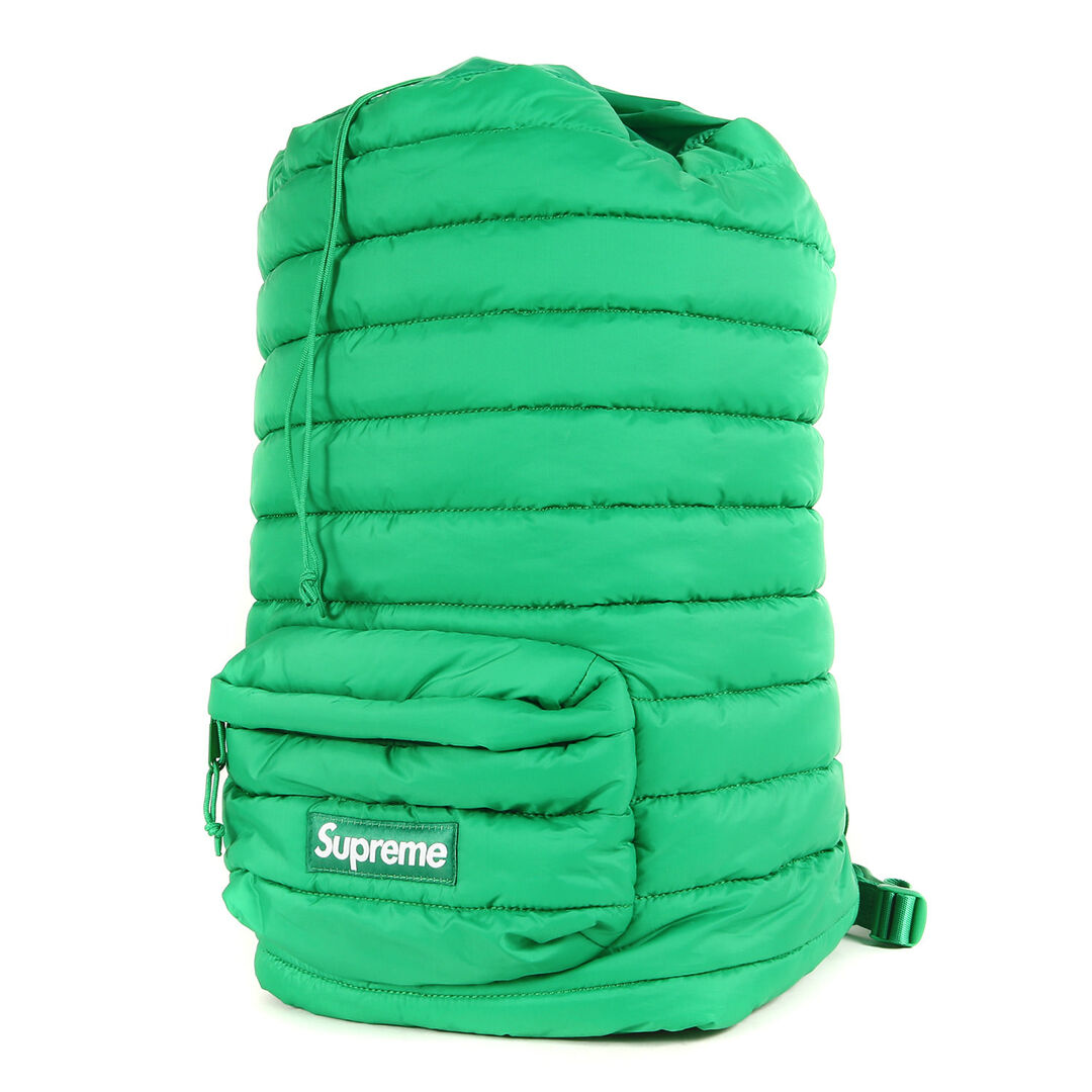 Supreme(シュプリーム)のSupreme シュプリーム 22AW パファー バックパック Puffer Backpack グリーン カバン ストリート ブランド【メンズ】【中古】【美品】 メンズのバッグ(バッグパック/リュック)の商品写真