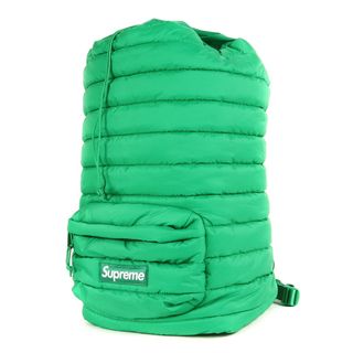 シュプリーム(Supreme)のSupreme シュプリーム 22AW パファー バックパック Puffer Backpack グリーン カバン ストリート ブランド【メンズ】【中古】【美品】(バッグパック/リュック)