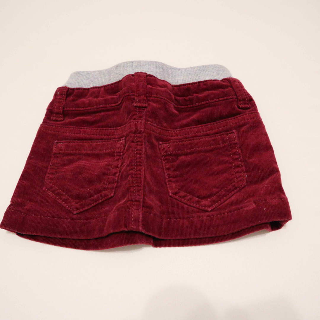西松屋(ニシマツヤ)のボルドー　ミニスカート キッズ/ベビー/マタニティのベビー服(~85cm)(スカート)の商品写真