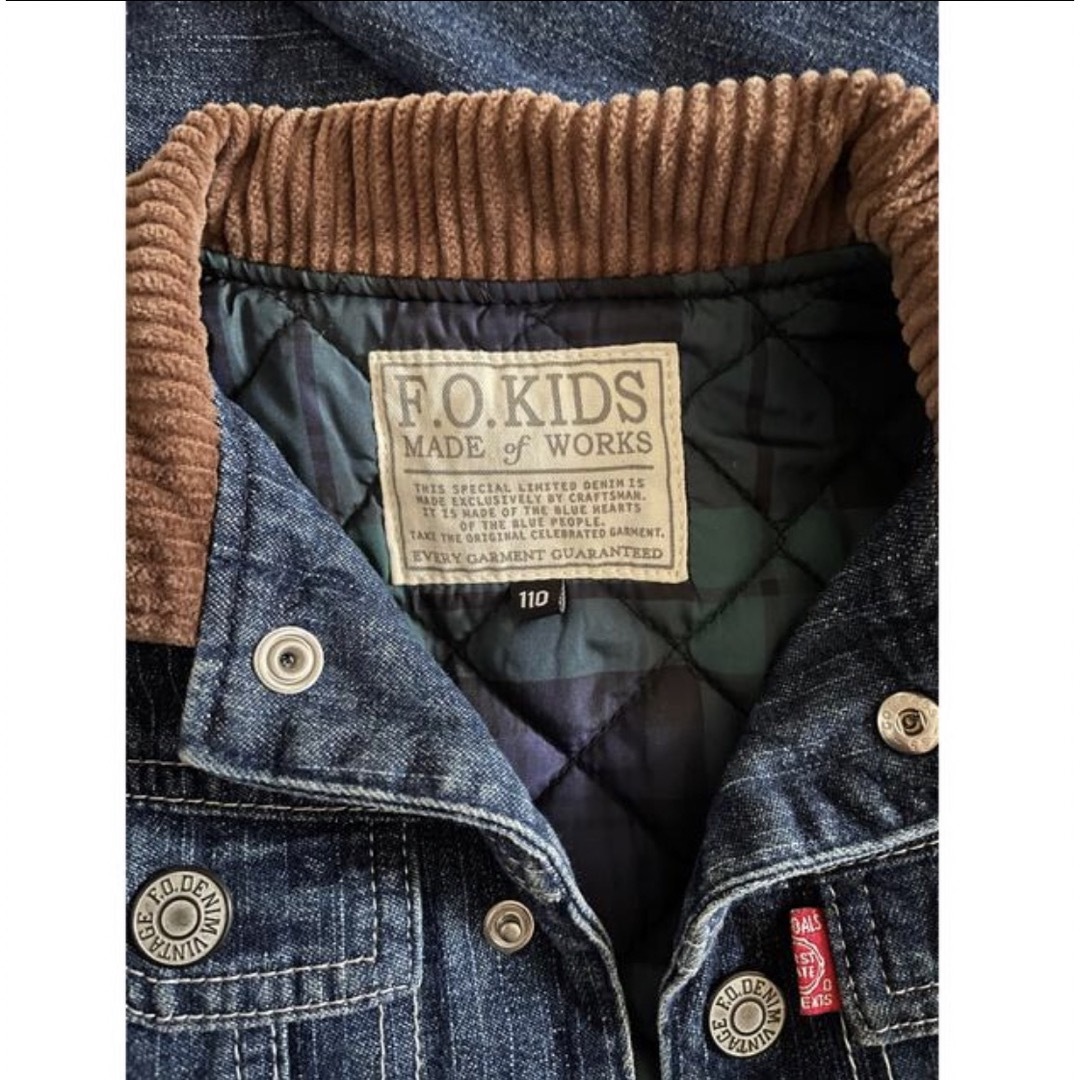 F.O.KIDS 未使用　デニムジャケット　110cm　２着　バラ売り可 キッズ/ベビー/マタニティのキッズ服男の子用(90cm~)(コート)の商品写真