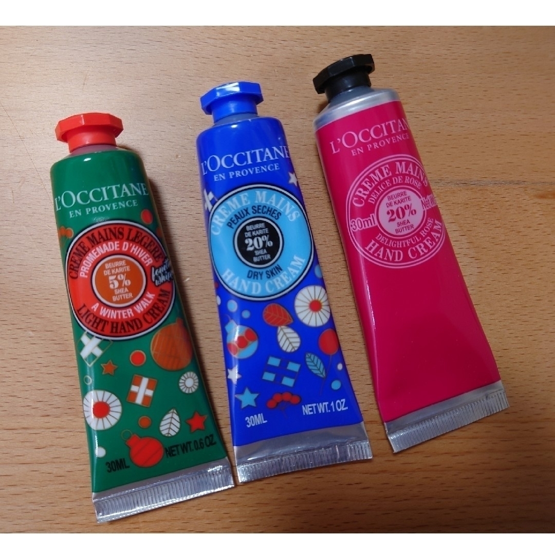L'OCCITANE(ロクシタン)のロクシタン シア ホリデー ハンドトリオ ３本セット ハンドクリーム クリスマス コスメ/美容のボディケア(ハンドクリーム)の商品写真
