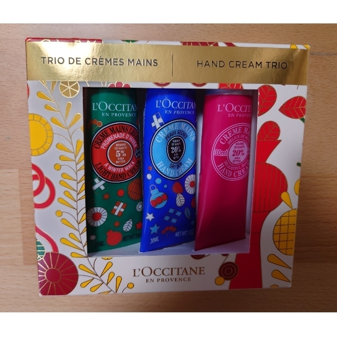 L'OCCITANE(ロクシタン)のロクシタン シア ホリデー ハンドトリオ ３本セット ハンドクリーム クリスマス コスメ/美容のボディケア(ハンドクリーム)の商品写真