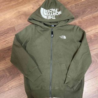 ザノースフェイス(THE NORTH FACE)のThe North Face カーキ裏起毛パーカー140(ジャケット/上着)