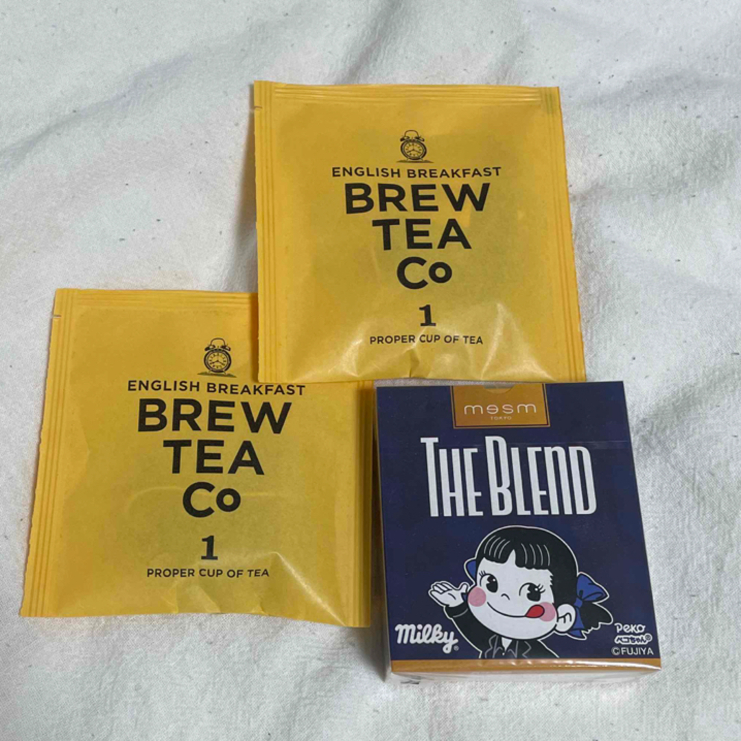 メズム東京　ペコちゃんミルキー& BREW TEA Co (紅茶)2パック 食品/飲料/酒の食品/飲料/酒 その他(その他)の商品写真