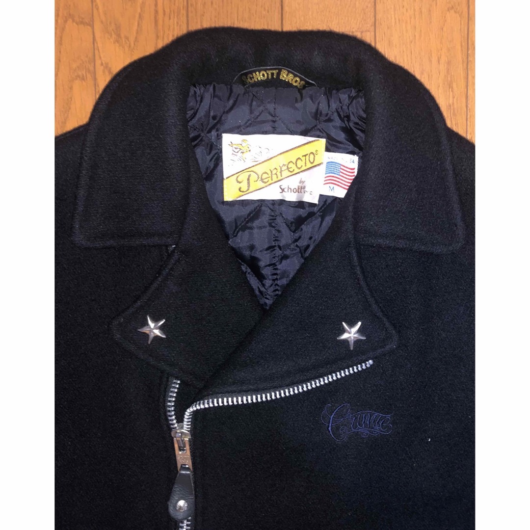 CRIMIE - M 良品 SCHOTT × CRIMIE ライダースコート ジップ CRIMIE - M 良品 SCHOTT × CRIMIE ライダースコート ジップ