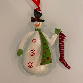 アッシュペーフランス(H.P.FRANCE)の【海外ブランド・新品】ビンテージ　クリスマスオーナメント　スノーマン　雪だるま(インテリア雑貨)