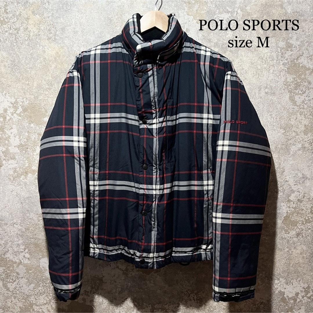 チェックPOLO SPORTS ポロスポーツ チェック ダウンジャケット