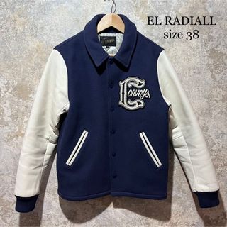 RADIALL - EL RADIALL ラディアル 袖レザー スタジャン ワッペン