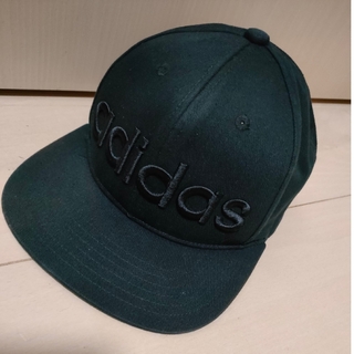 アディダス(adidas)の[使用わずか]アディダス　子供　帽子　フリー　ブラック(帽子)