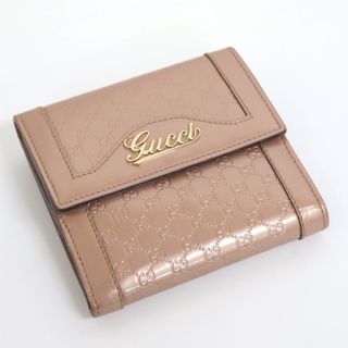 グッチ(Gucci)の【GUCCI】グッチ Wホック財布 マイクログッチ エナメル ピンク 282412/hm06809ik(財布)