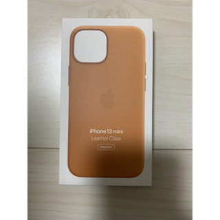 アップル(Apple)のiPhone13miniレザーケース/ゴールデンブラウン(iPhoneケース)