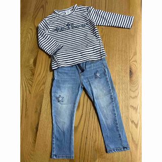 ザラキッズ(ZARA KIDS)のZARAベビー　デニム☆星　18-24M(パンツ/スパッツ)