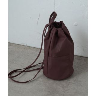 完売！earthy未使用【撥水】レザーナイロンショルダーBAG☆ウィムガゼット(リュック/バックパック)