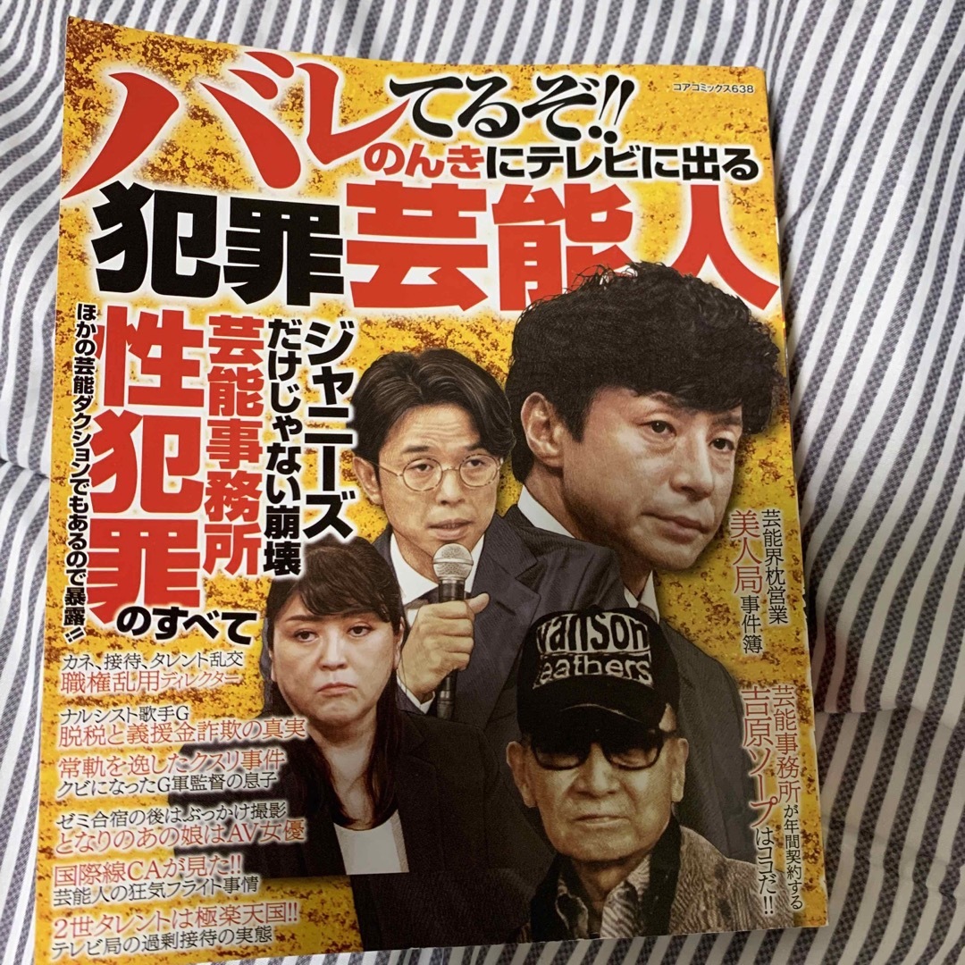 ジャニーズ　性加害他　バレてるぞ！！のんきにテレビに出る犯罪芸能人 エンタメ/ホビーの漫画(その他)の商品写真