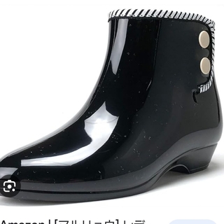 レインブーツ 黒 M 23㎝(レインブーツ/長靴)