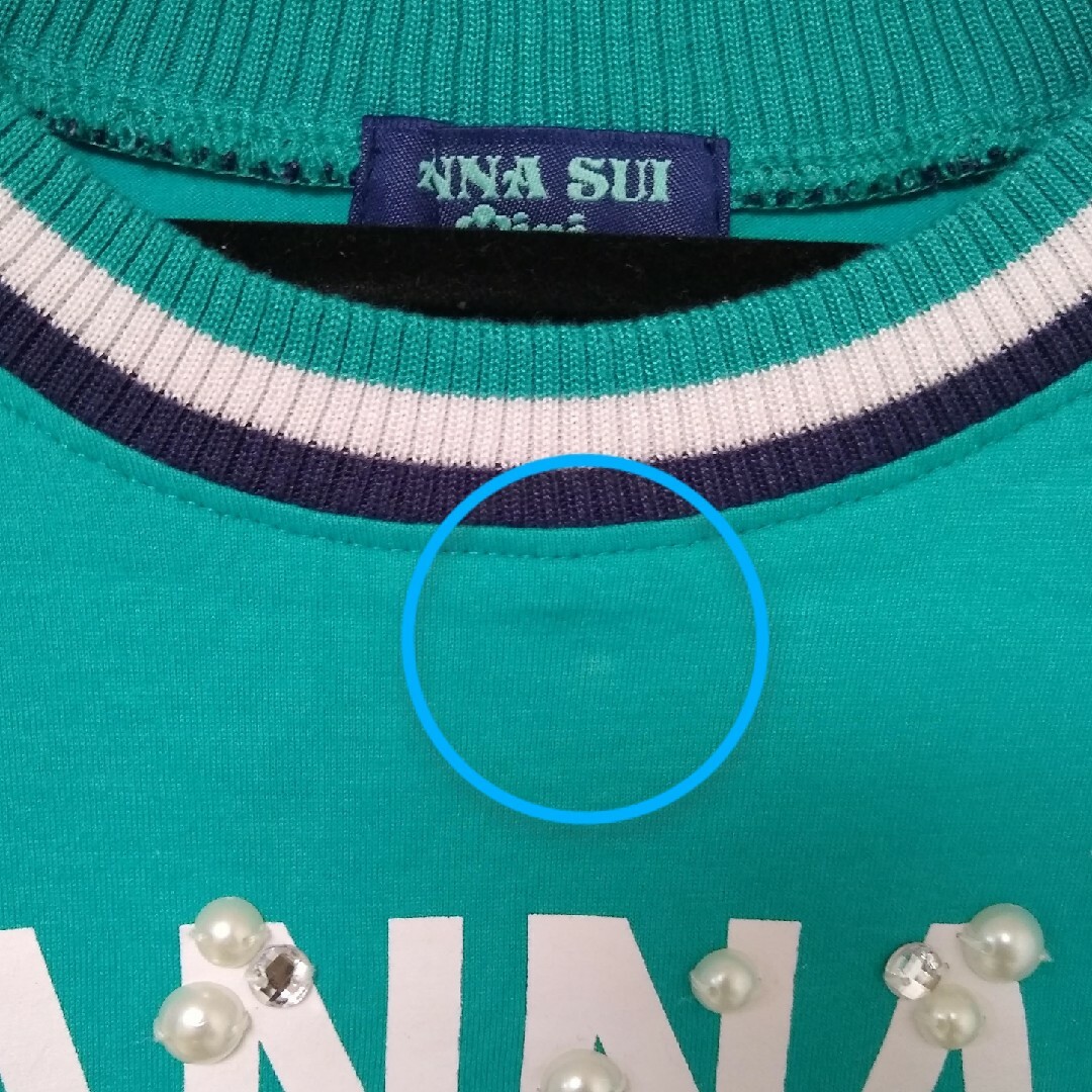 ANNA SUI mini(アナスイミニ)のアナスイミニ　半袖カットソー　サイズ140 キッズ/ベビー/マタニティのキッズ服女の子用(90cm~)(Tシャツ/カットソー)の商品写真