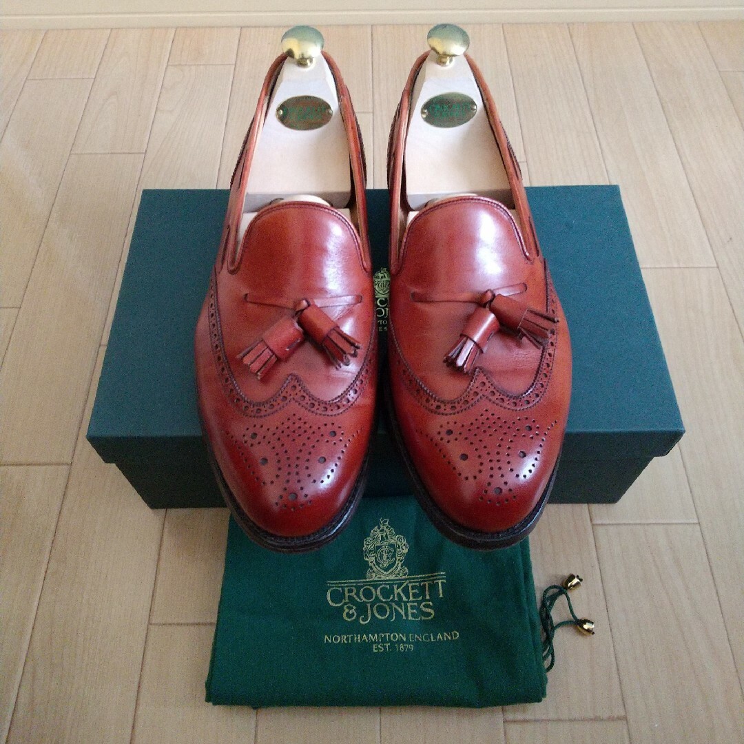 CROCKETT&JONES LICHFIELD2  8ハーフE チェスナットドレス/ビジネス