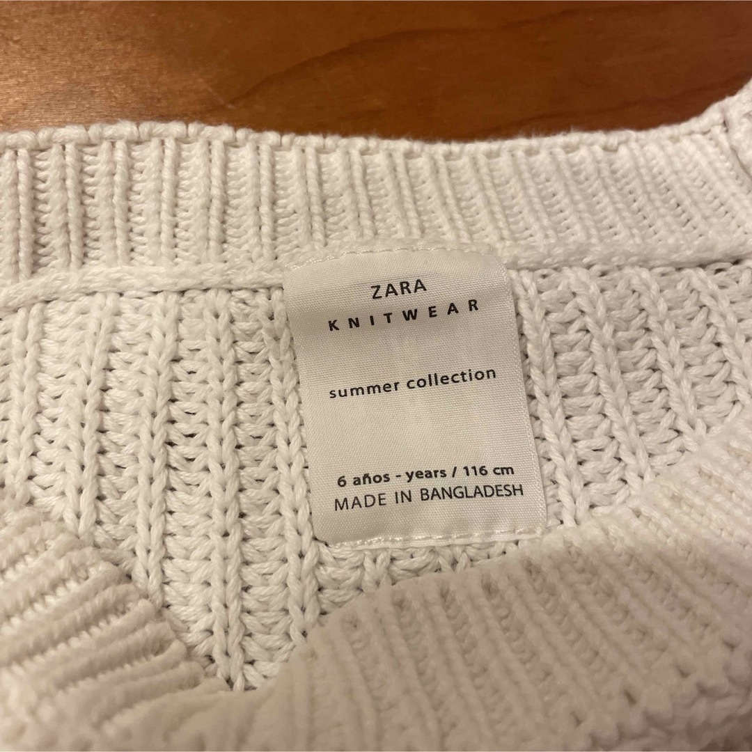 ZARA(ザラ)のZARA ニットセーター キッズ/ベビー/マタニティのキッズ服女の子用(90cm~)(ニット)の商品写真