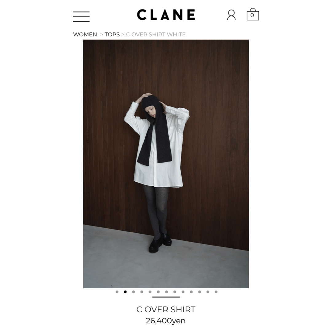 CLANE(クラネ)のCOVER SHIRT レディースのトップス(シャツ/ブラウス(長袖/七分))の商品写真