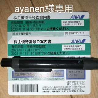 ANA株主優待券(50%割引)2枚セット(航空券)