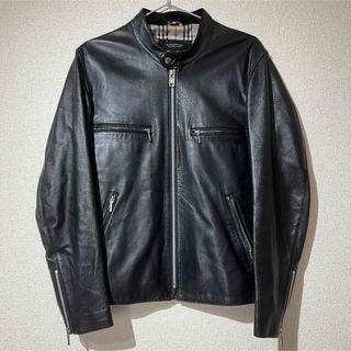 バーバリーブラックレーベル(BURBERRY BLACK LABEL)のバーバリーブラックレーベル ライダース さらっとオシャレ(ライダースジャケット)