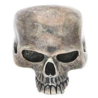 クレイジーピッグ  LARGE EVIL SKULL ラージエビルスカルシルバーリング メンズ 17号