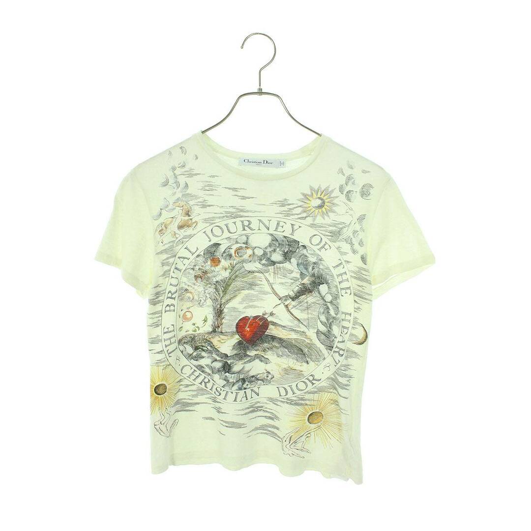 Christian Dior(クリスチャンディオール)のクリスチャンディオール  023T03HC444 フロントプリントTシャツ レディース XS レディースのトップス(Tシャツ(半袖/袖なし))の商品写真