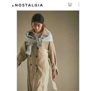 ノスタルジア(&.NOSTALGIA)の🤎新品タグ付🤎&. NOSTALGIAライトベージュ🧥着回し抜群！オンオフ最適🤍(トレンチコート)