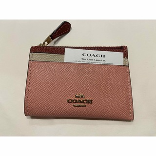 コーチ(COACH)のcoach 新品正規品　カードケース　定期入れ　バイカラー(名刺入れ/定期入れ)