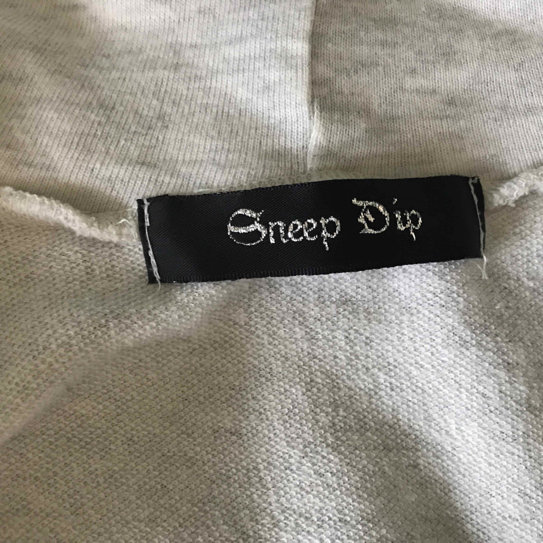 Sneep Dip(スニープディップ)のスニープディップ　パーカー　グレー　ロゴデザイン　長袖　サイズ　M メンズのトップス(パーカー)の商品写真
