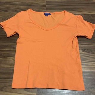 ジェイクルー(J.Crew)のジェイクルー　オレンジトップス(Tシャツ(半袖/袖なし))