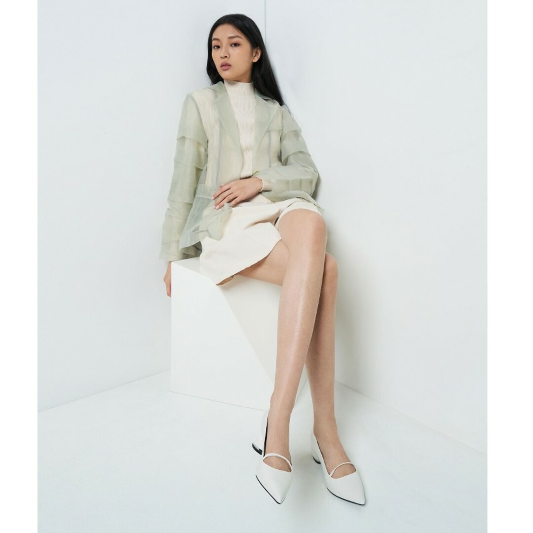 Charles and Keith(チャールズアンドキース)の新品♥完売品♥ローブロックヒールポインテッドトゥパンプス レディースの靴/シューズ(ハイヒール/パンプス)の商品写真