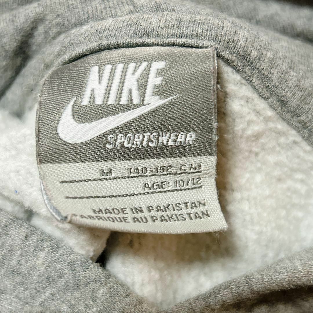 NIKE(ナイキ)のLEE  NIKEコラボパーカー  レディース キッズ M  グレー レディースのトップス(パーカー)の商品写真