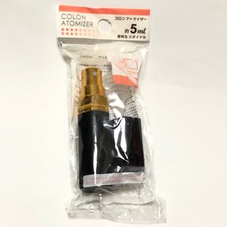 【未使用】アトマイザー ブラック 黒 スプレー式 5ml(その他)