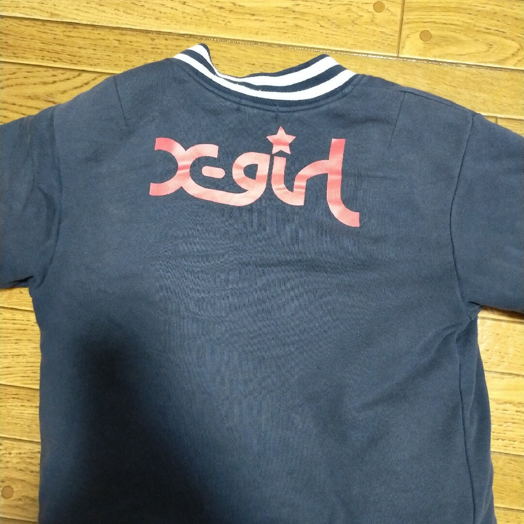 X-girl(エックスガール)のx-girl　ボアジャンパー キッズ/ベビー/マタニティのキッズ服女の子用(90cm~)(ジャケット/上着)の商品写真