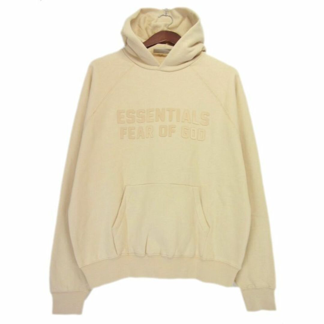 フィア オブ ゴッド エッセンシャルズ FEAR OF GOD ESSENTIALS ■ 23SS 【 Raglan Hoodie 】 フロント ラバー ロゴ ラグラン フーディ パーカーw16195のサムネイル