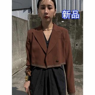 アメリヴィンテージ(Ameri VINTAGE)の新品 AMERI HEM DAMAGE SHORT JACKET(テーラードジャケット)