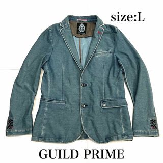 ギルドプライム(GUILD PRIME)のギルドプライム　テーラードジャケット　三陽商会　デニムテーラードジャケット　Ｌ(テーラードジャケット)