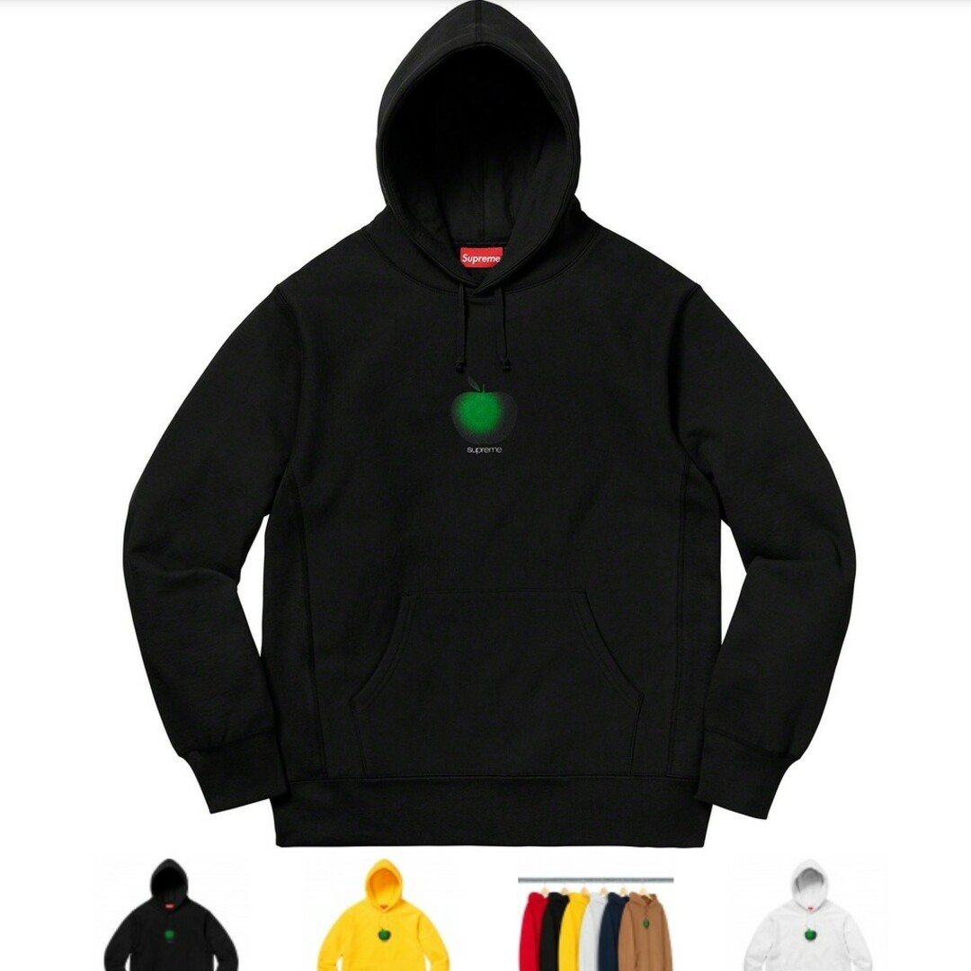 Supreme Apple Hooded Sweatshirt ブラックMサイズ