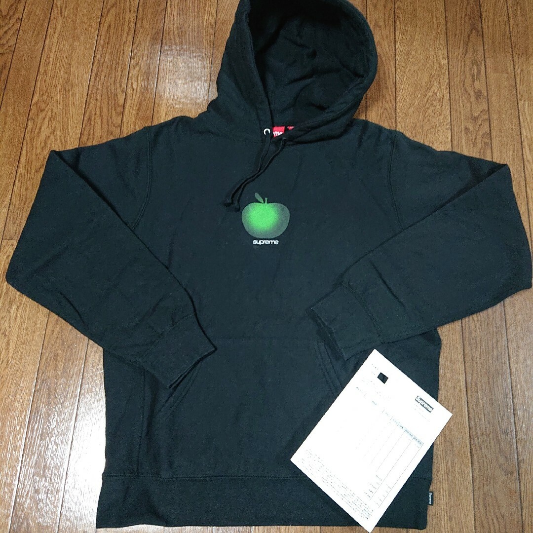 Supreme Apple Hooded パーカー　M Black