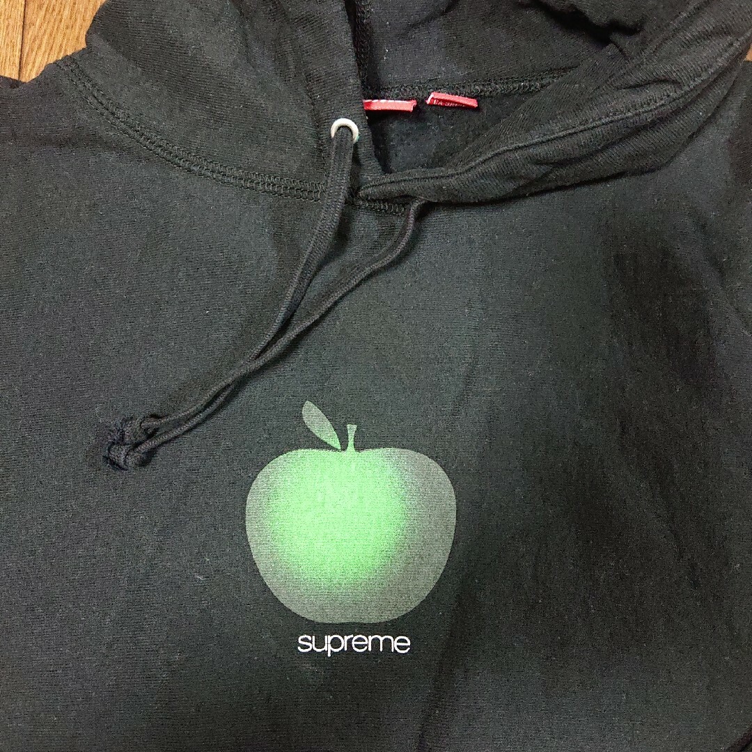 Supreme Apple Hooded パーカー　M Black