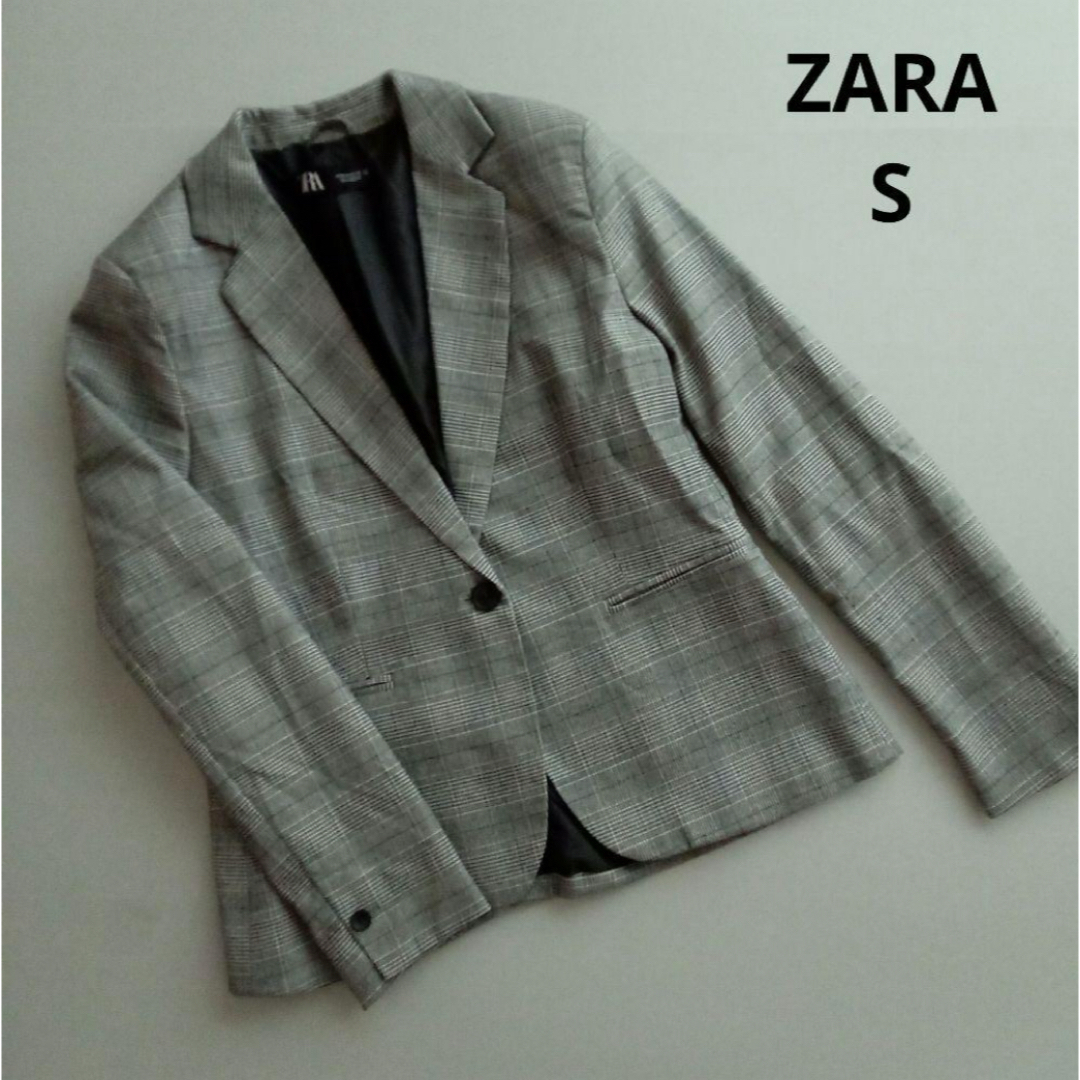 ZARA ザラ　グランチェックテーラードジャケット