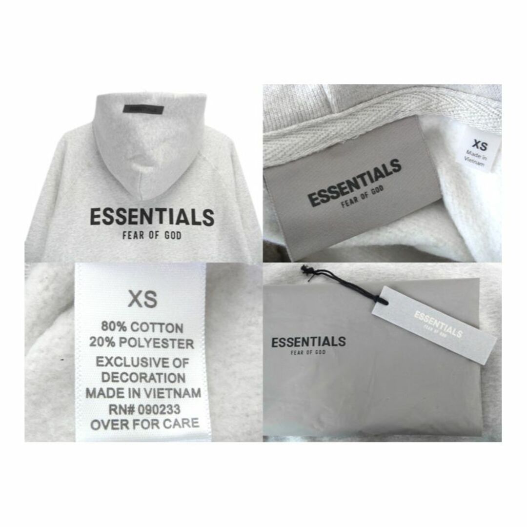 フィア オブ ゴッド エッセンシャルズ FEAR OF GOD ESSENTIALS ■ 22AW 【 Raglan Hoodie 】 バック ラバー ロゴ ラグラン フーディ パーカー w16205