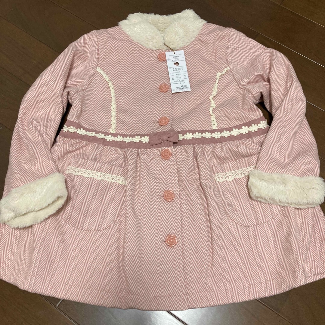 Souris(スーリー)のsouris130新品♡コート キッズ/ベビー/マタニティのキッズ服女の子用(90cm~)(コート)の商品写真