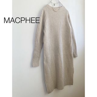 マカフィー(MACPHEE)の★マカフィー★カシミヤウールリブニットワンピース(ひざ丈ワンピース)