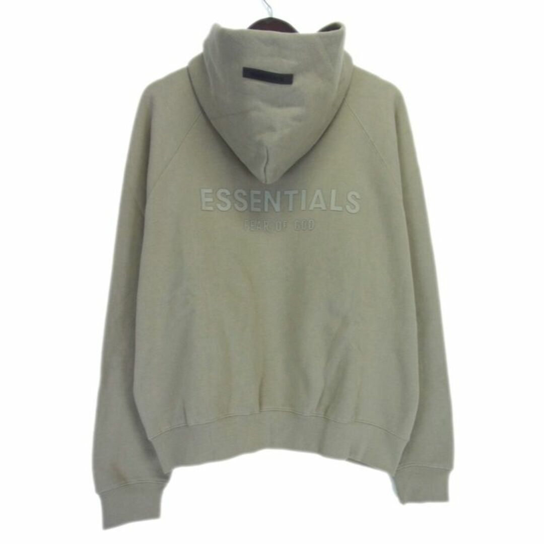 フィア オブ ゴッド エッセンシャルズ FEAR OF GOD ESSENTIALS ■ 22AW 【 Raglan Hoodie 】 バック ラバー ロゴ ラグラン フーディ パーカー w16205