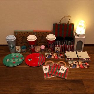 スターバックス(Starbucks)のベアリスタ　キャップ　スターバックス クリスマス リユーザブルカップ　皿(タンブラー)