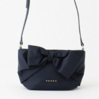 トッカ(TOCCA)のTOCCA　RIBBON KNOT MINI BAG ショルダーバッグ　ブラック(ショルダーバッグ)