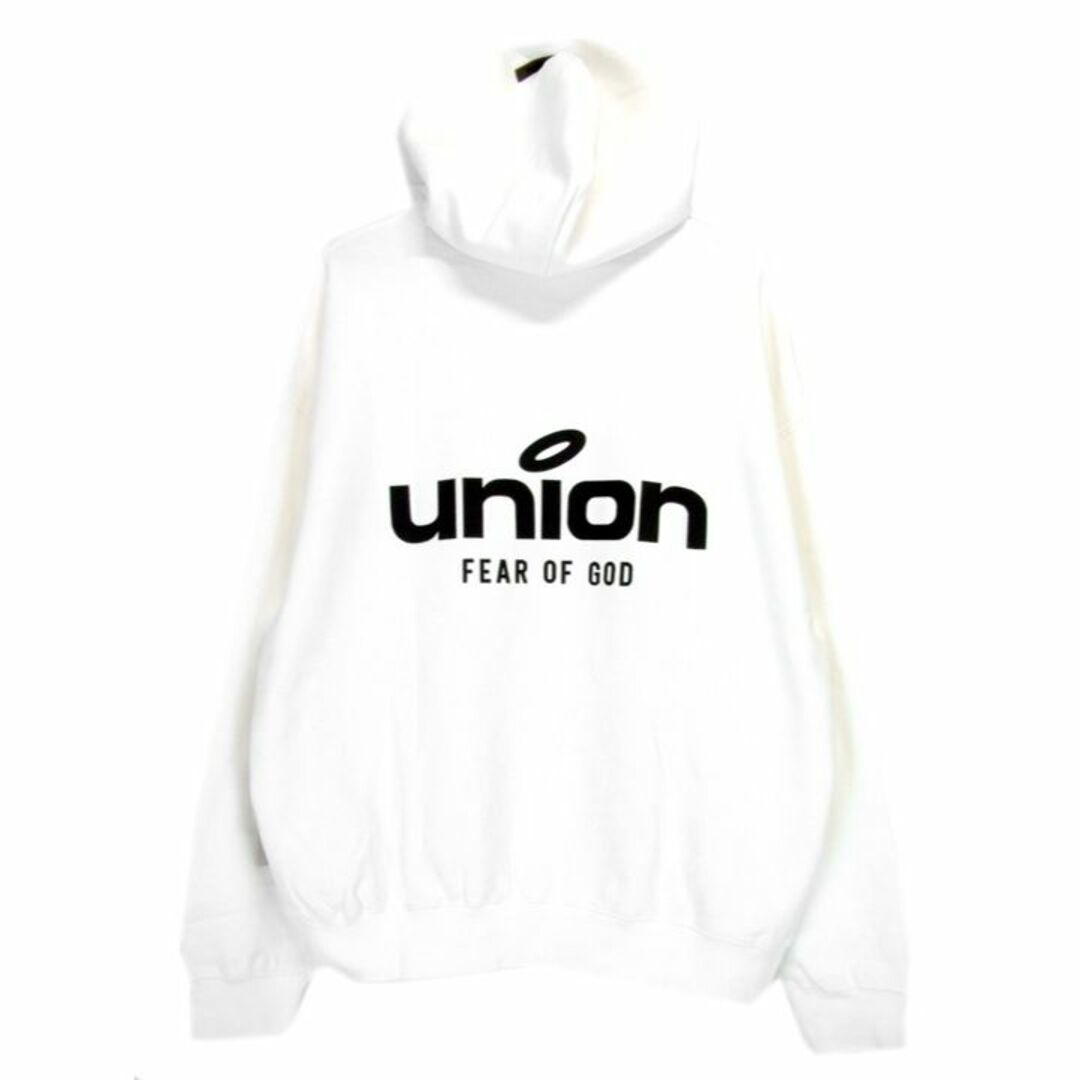 フィア オブ ゴッド エッセンシャルズ FEAR OF GOD ESSENTIALS × ユニオン UNION ■ 21AW 【 Vintage  Hoodie 】 ロゴ プリント ヴィンテージ フーディ パーカー w16220